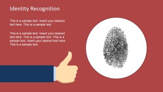 Fingerprint Shape for Identity Recognition