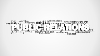 Word Cloud Image Featuring Public Relations