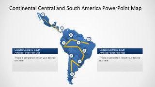 Latin America Editable Political Outline Map with Airports