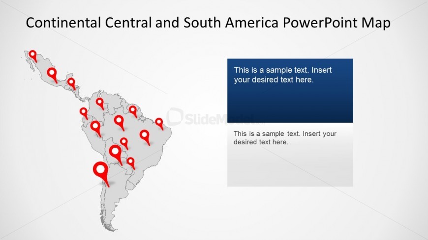 Editable Latin America Map for PowerPoint