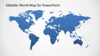PowerPoint Template world map Shape