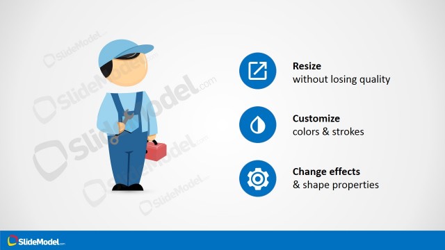 PPT Clipart Worker with Spanner