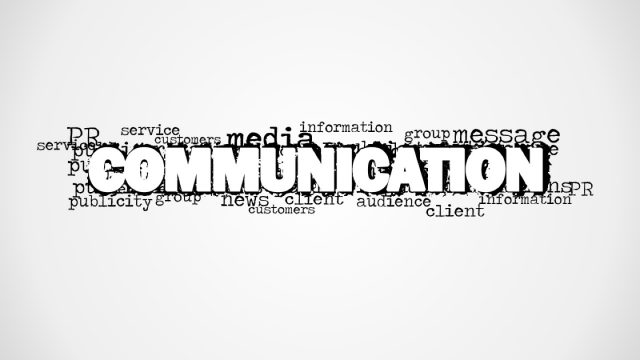 Communication Word Cloud Picture for PowerPoint