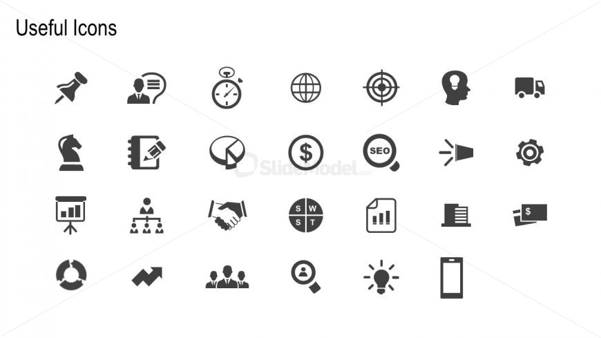 High Quality Icons for Marketing Analysis