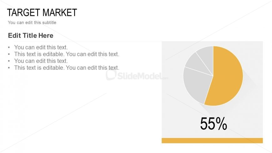 Target Market Steps Pie Chart Presentation 