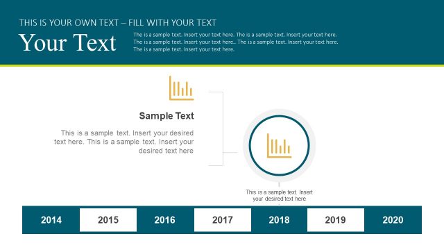 Timeline Diagram Template of Creative Icons