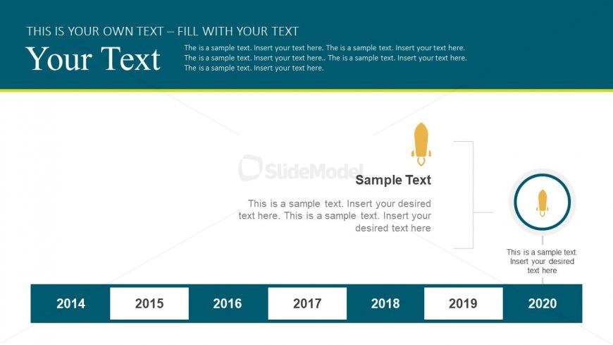Creative Timeline Template of Two Scale