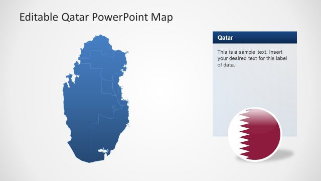 PPT Map of Qatar Country