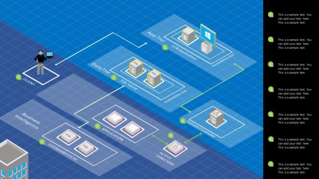 Microsoft Azure Network Cloud PowerPoint