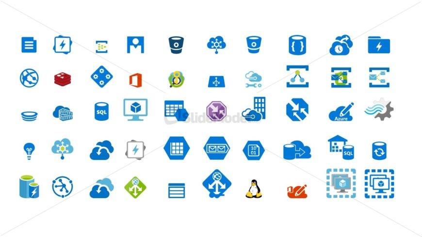 Icons for Cloud Computing Network