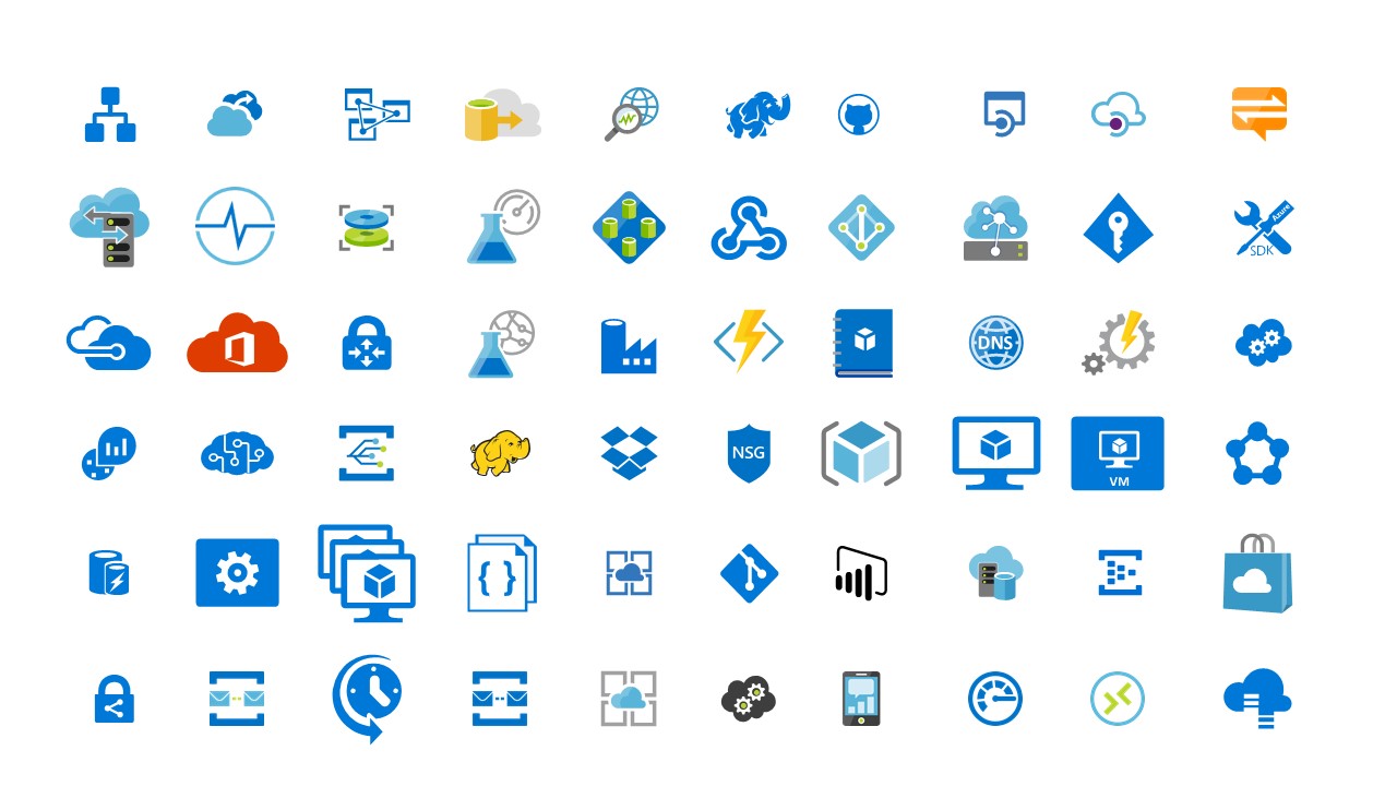 Useful Icons Template for Cloud Computing