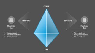 Flat Timespace PowerPoint Diamond Concept