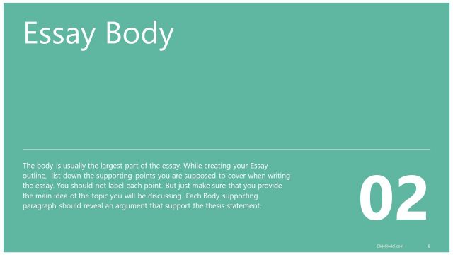 Essay Body Section PowerPoint Template