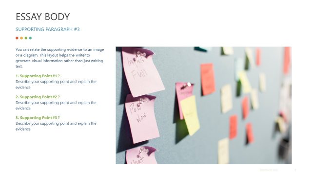 Supporting Paragraph Structure of Essay Body