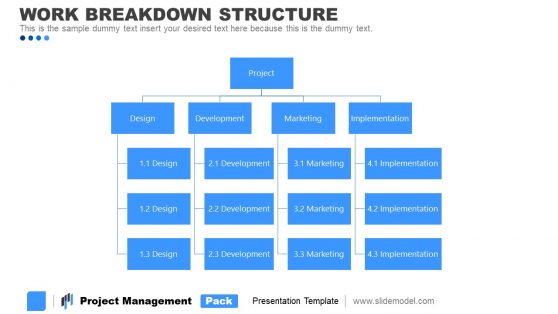 Hierarchy Work Breakdown Structure WBS PPT