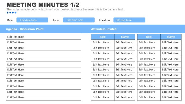 Project Management Meeting Minutes Template