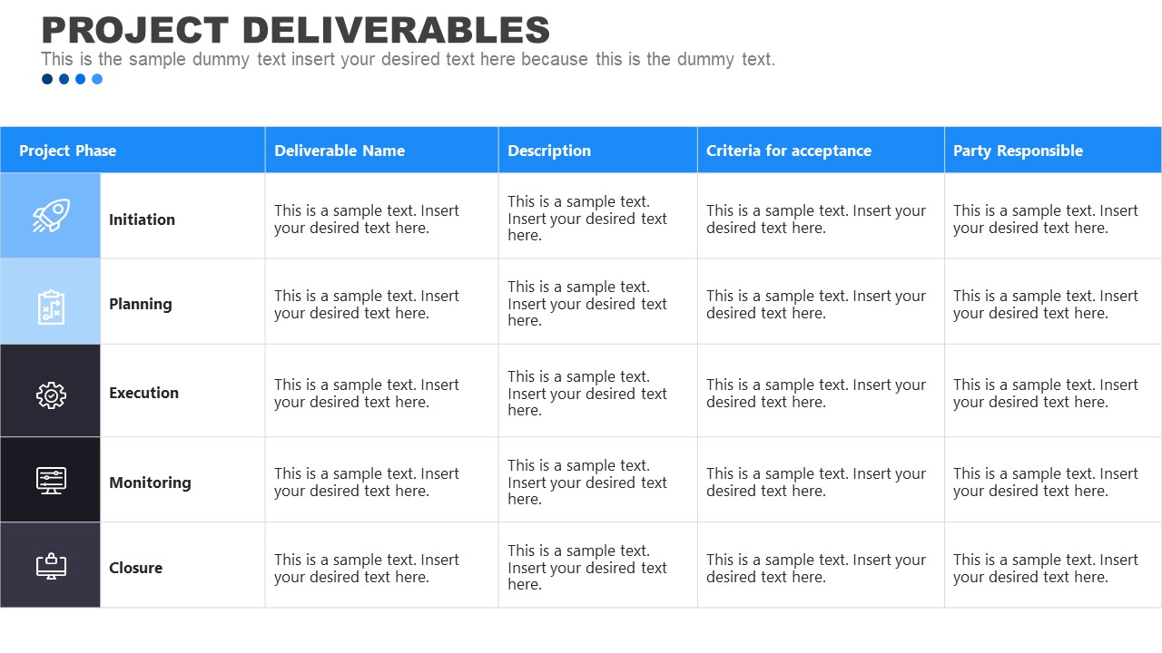 Example Of A Technology Project Deliverable