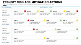 Presentation of Risk and Mitigation Matrix 
