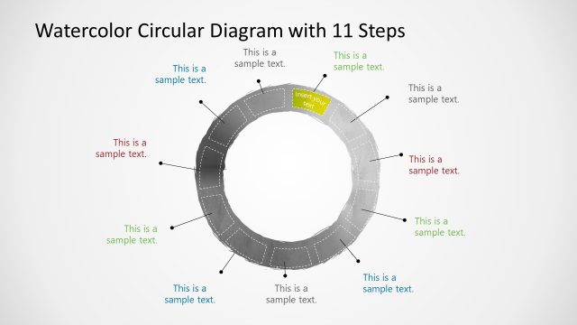 Watercolor Step 1 Circular Diagram Template