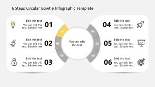 First Step Bowtie Circular Diagram Infographics