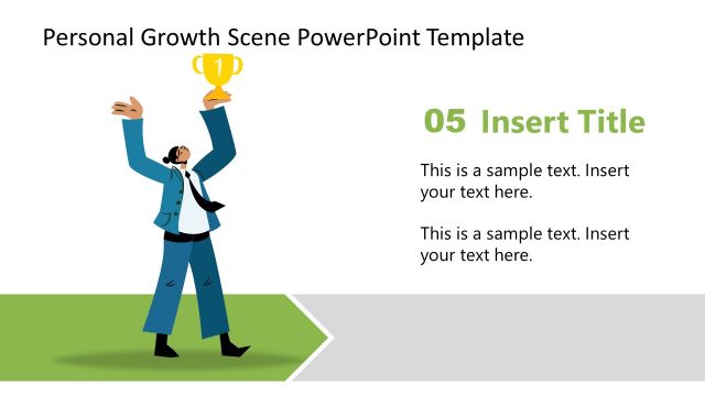 Step 5 Personal Growth PowerPoint Diagram