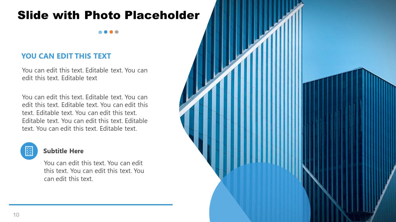 Content Slide with Photo Placeholder