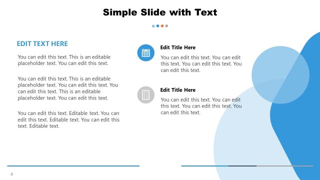 Corporate Image Content Slide PowerPoint