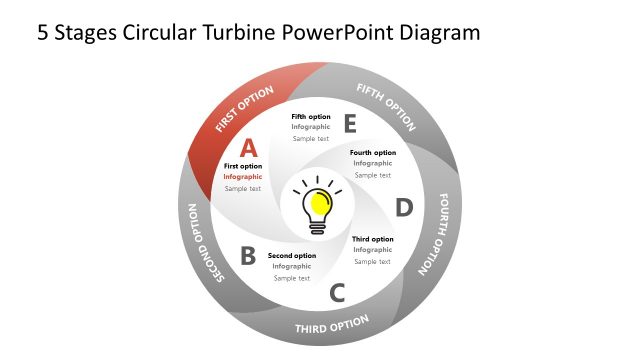Option 1 Circular Diagram Turbine Shape Template
