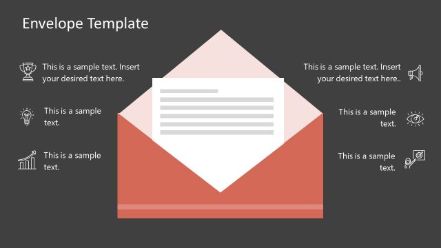 Animated Envelope PowerPoint Slide
