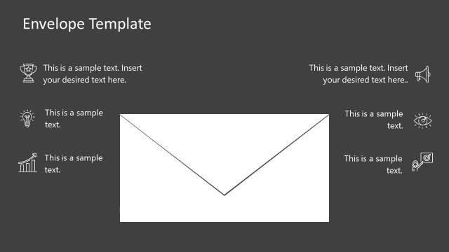 White Envelope Metaphor PowerPoint