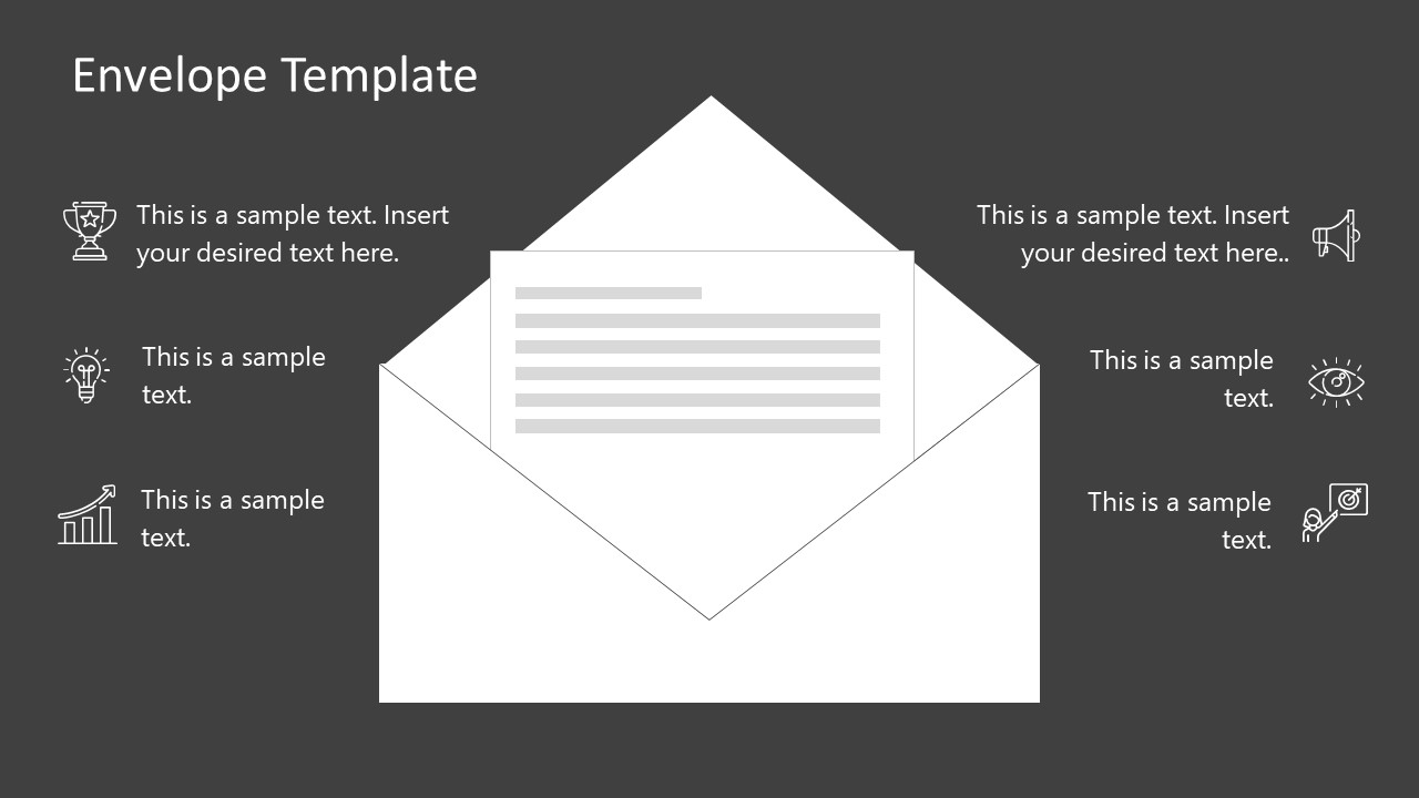 PowerPoint Envelope Animated Template Design - SlideModel