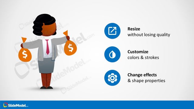 Brianna Cartoon Character with Money