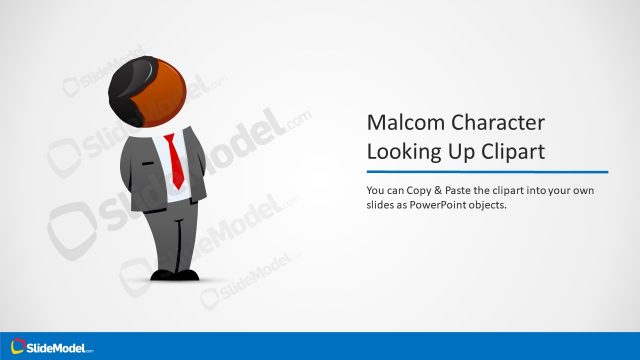PPT Template for Malcom Character Looking Up