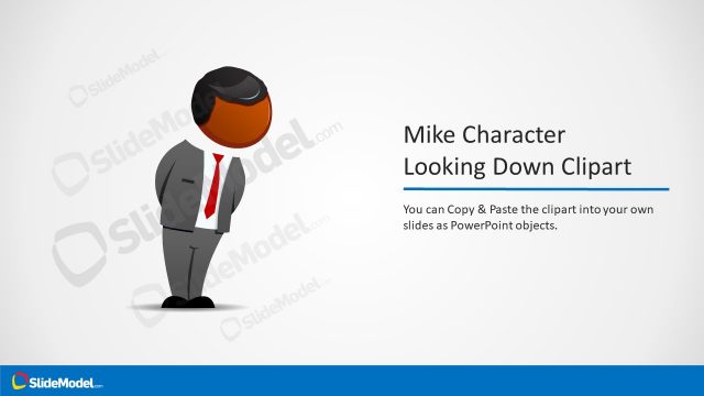 Malcom Looking Down – PowerPoint Character