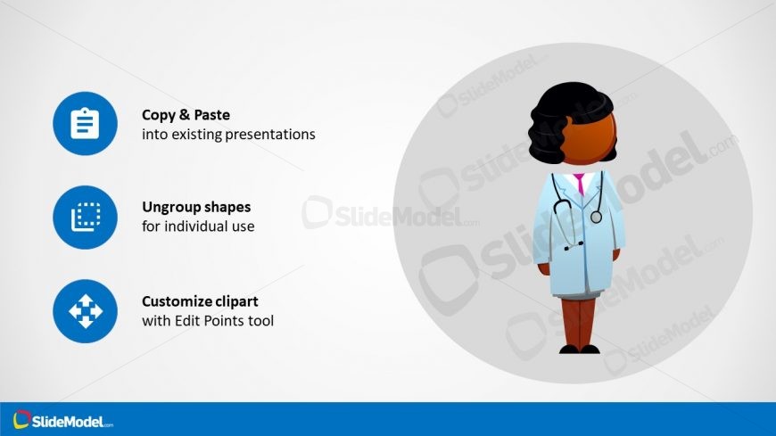 PPT Slide Template for Brianna Doctor Character