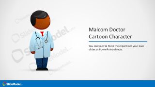 PPT Template Slide for Malcom Doctor Illustration