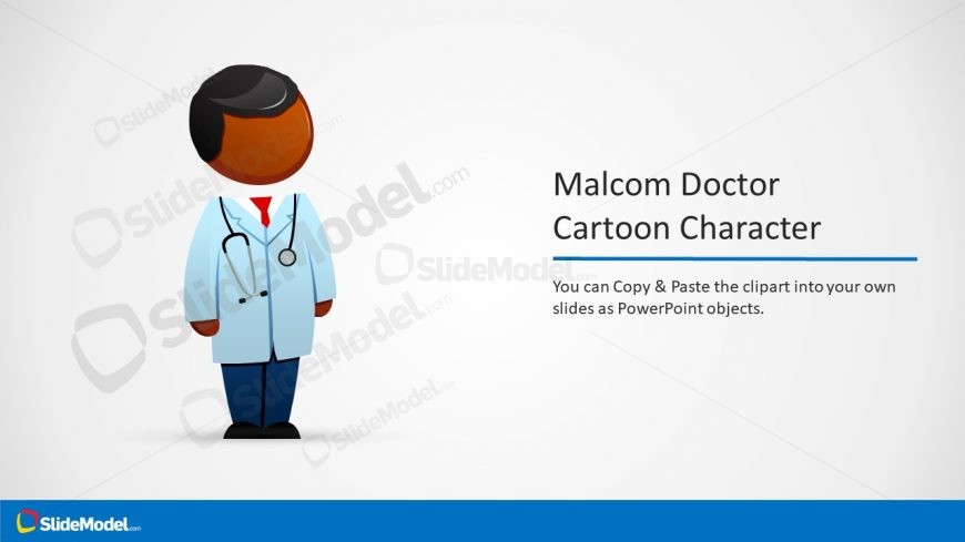 PPT Template Slide for Malcom Doctor Illustration