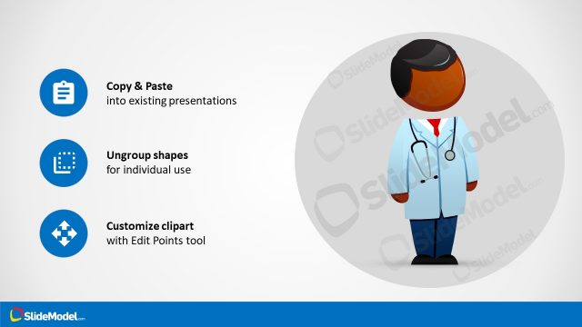 Customizable Malcom Doctor PowerPoint Character Slide