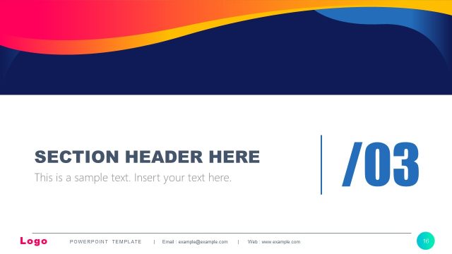 Section Header Slide – Multi-Purpose PPT Template