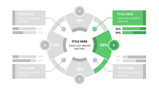 Template Slide for 4-Step Diagram Presentation 