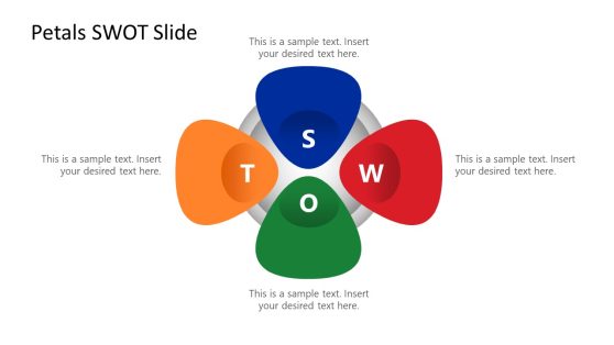 Petals SWOT Analysis PowerPoint Template