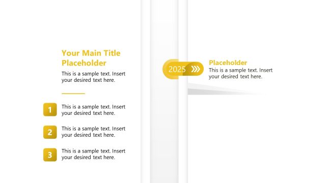 6-Year Vertical Timeline PPT Presentation Template