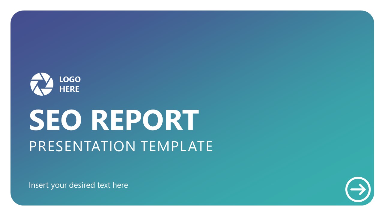 SEO Report PPT Template for Presentation