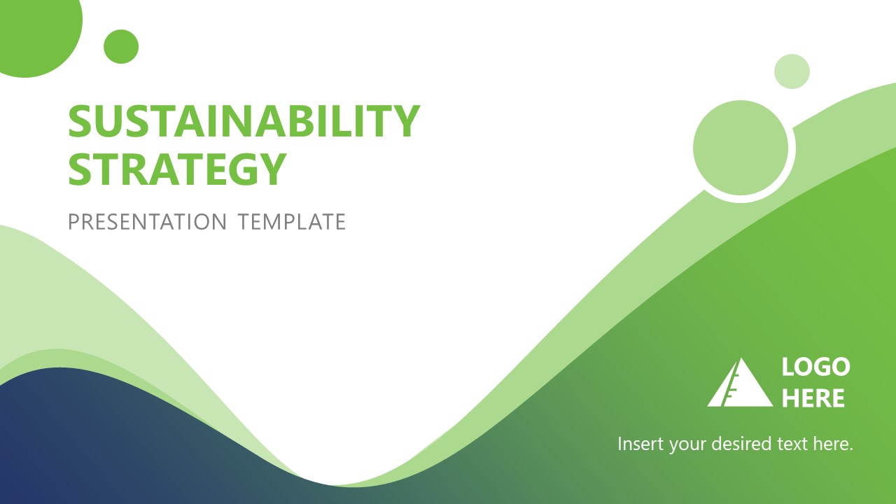 PowerPoint Template for Sustainability Strategy 
