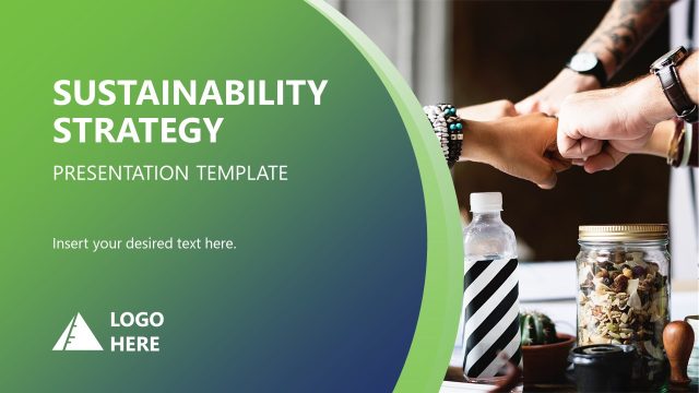 Editable Sustainability Strategy Presentation Template