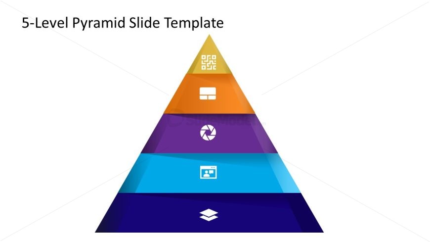 PowerPoint Template for 5-Level Pyramid Presentation