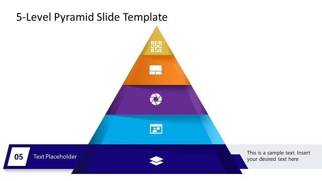 5-Level Pyramid Template for PowerPoint