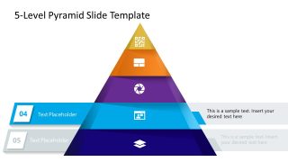 PPT Presentation Template for 5-Level Pyramid