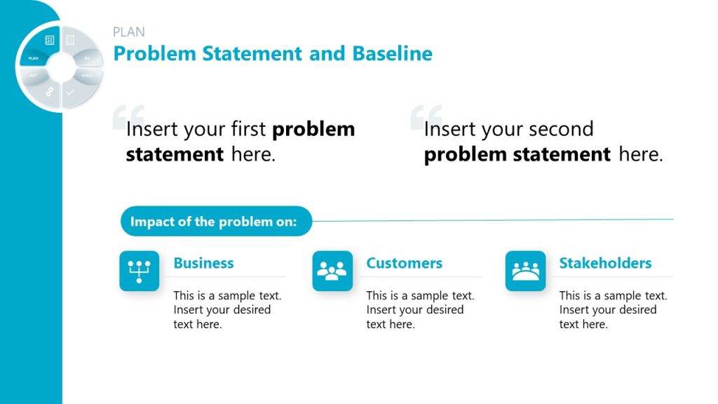 Problem Statement and Baseline Slide - SlideModel