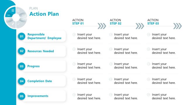 Action Plan Slide – PDCA PowerPoint Template